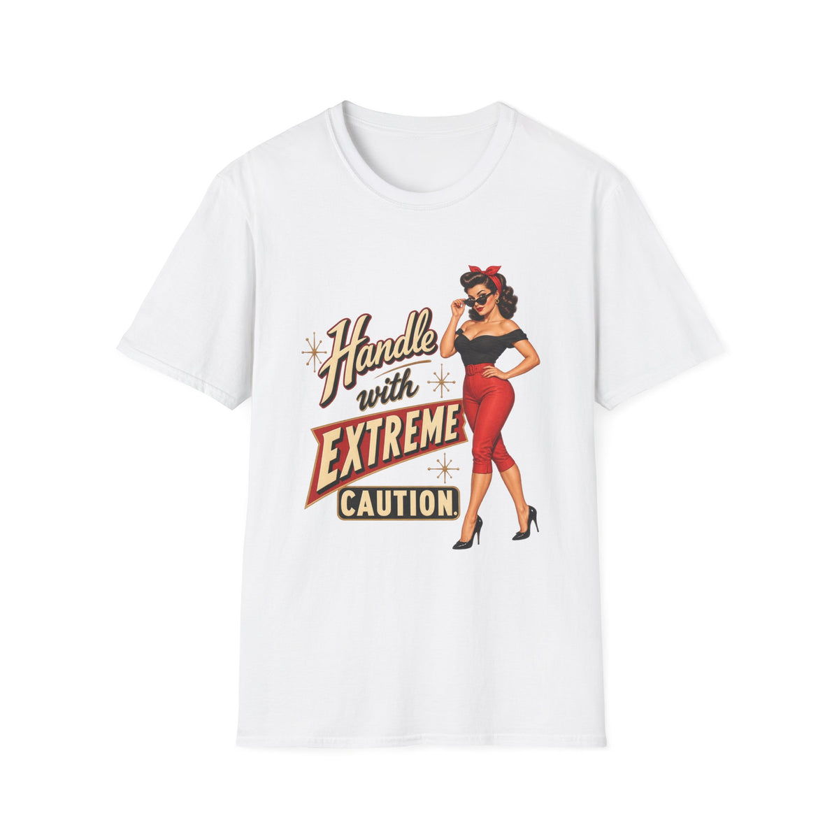Handle With Extreme Caution Pinup Tee