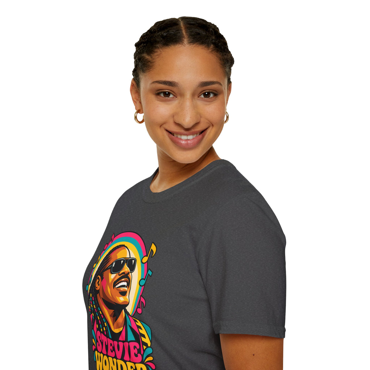 Stevie Wonder Life in Colour Music Legend Portrait T-Shirt