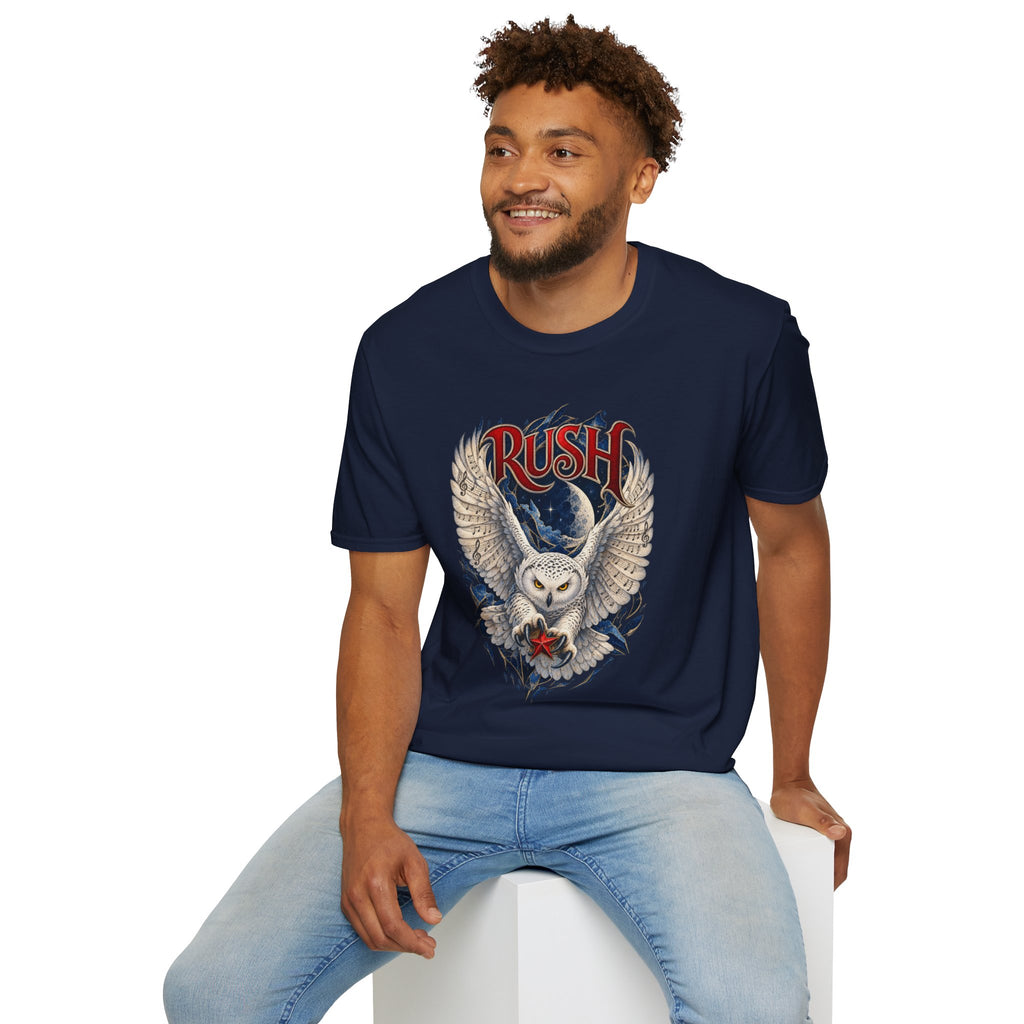 Rush | Fly by Night | Prog Rock | Owl Band Graphic T-Shirt