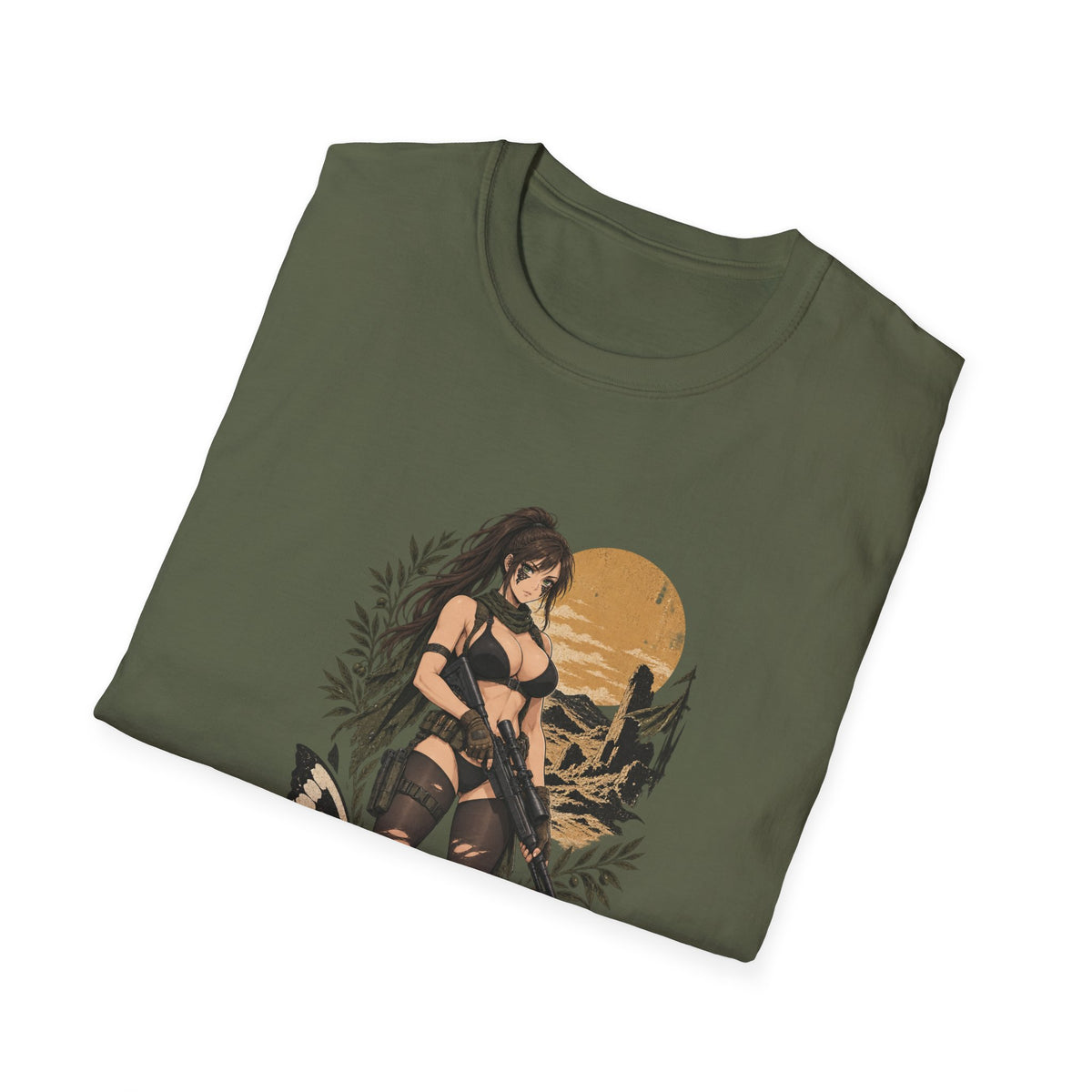 Quiet | Metal Gear | Sexy Sniper Pin up Fantasy Warrior Woman T-Shirt