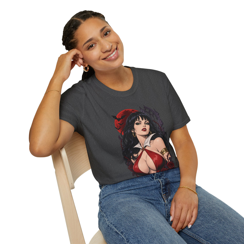 Vampirella | Sexy Halloween Vampire Pin Up Girl Sorceress Graphic T-Shirt
