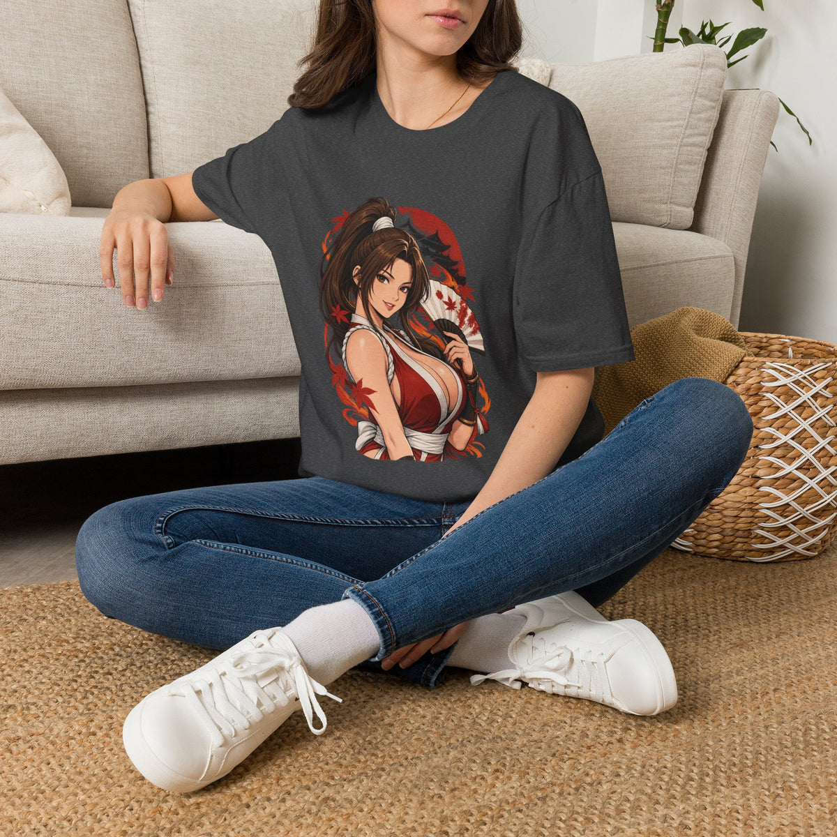 Mai Shiranui | Fatal Fury | Anime Pin Up Kimono Girl T-Shirt