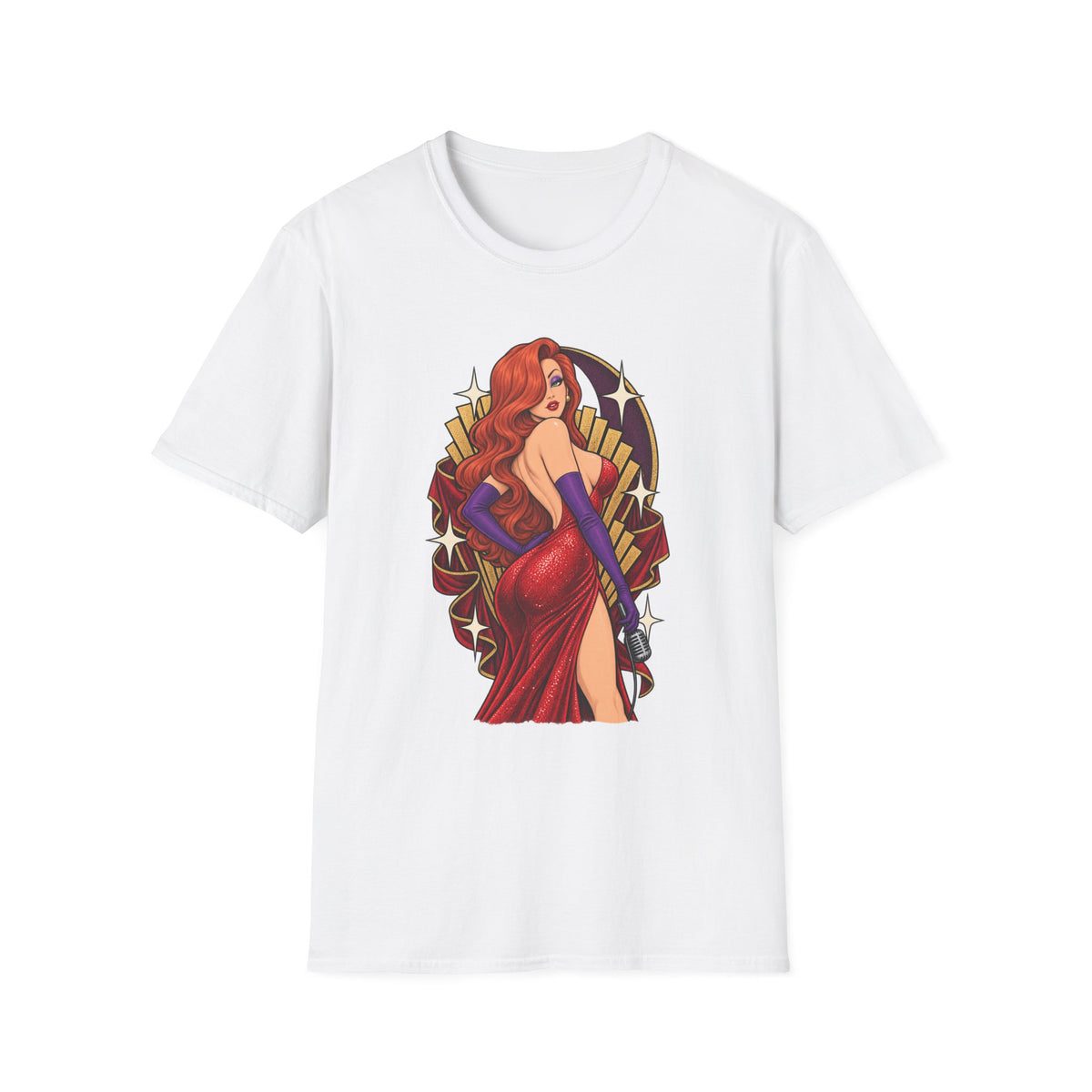 Jessica Rabbit | Looney Tunes Pin Up Style Singer T Shirt