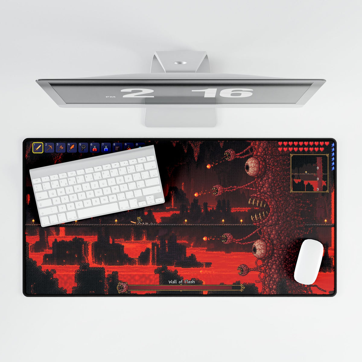 Terraria | Desk Mat | Boss Battle Mouse Pad