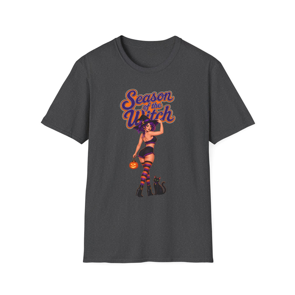 Season of the Witch T-Shirt — Retro Pinup Halloween Witch Graphic Tee