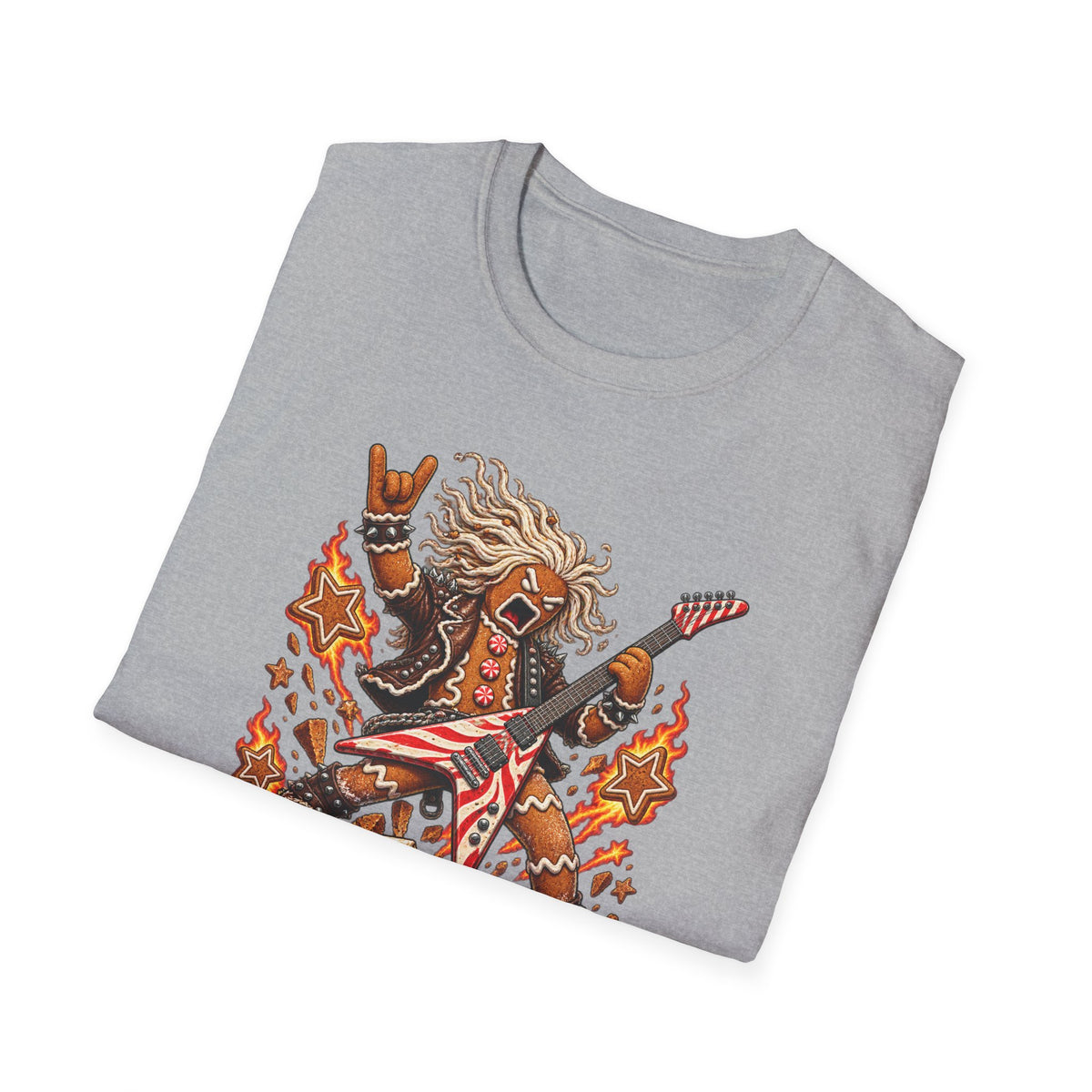 Gingerbread Headbangers | Christmas Funny Rock T-Shirt