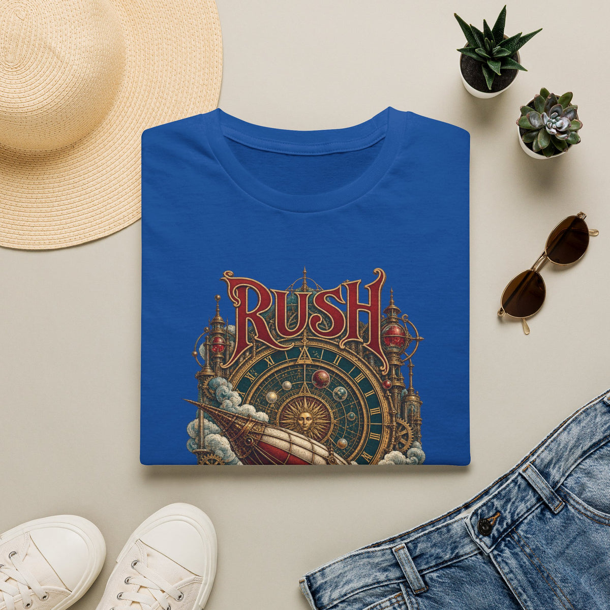 Rush | Clockwork Flight | Prog Band Airship T-Shirt