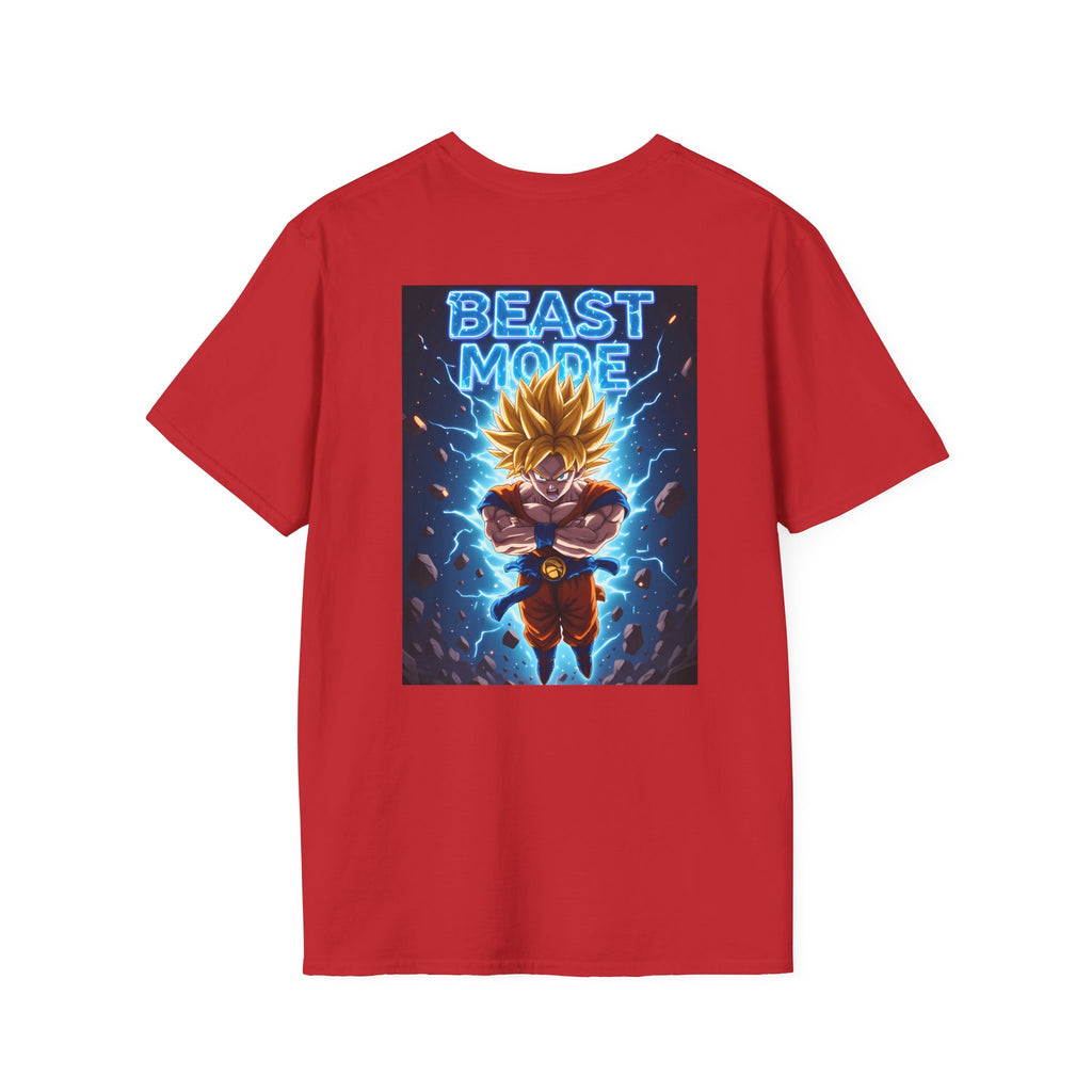 Goku Beast Mode Back Print T-Shirt — Anime Dragon Ball Fighter Tee