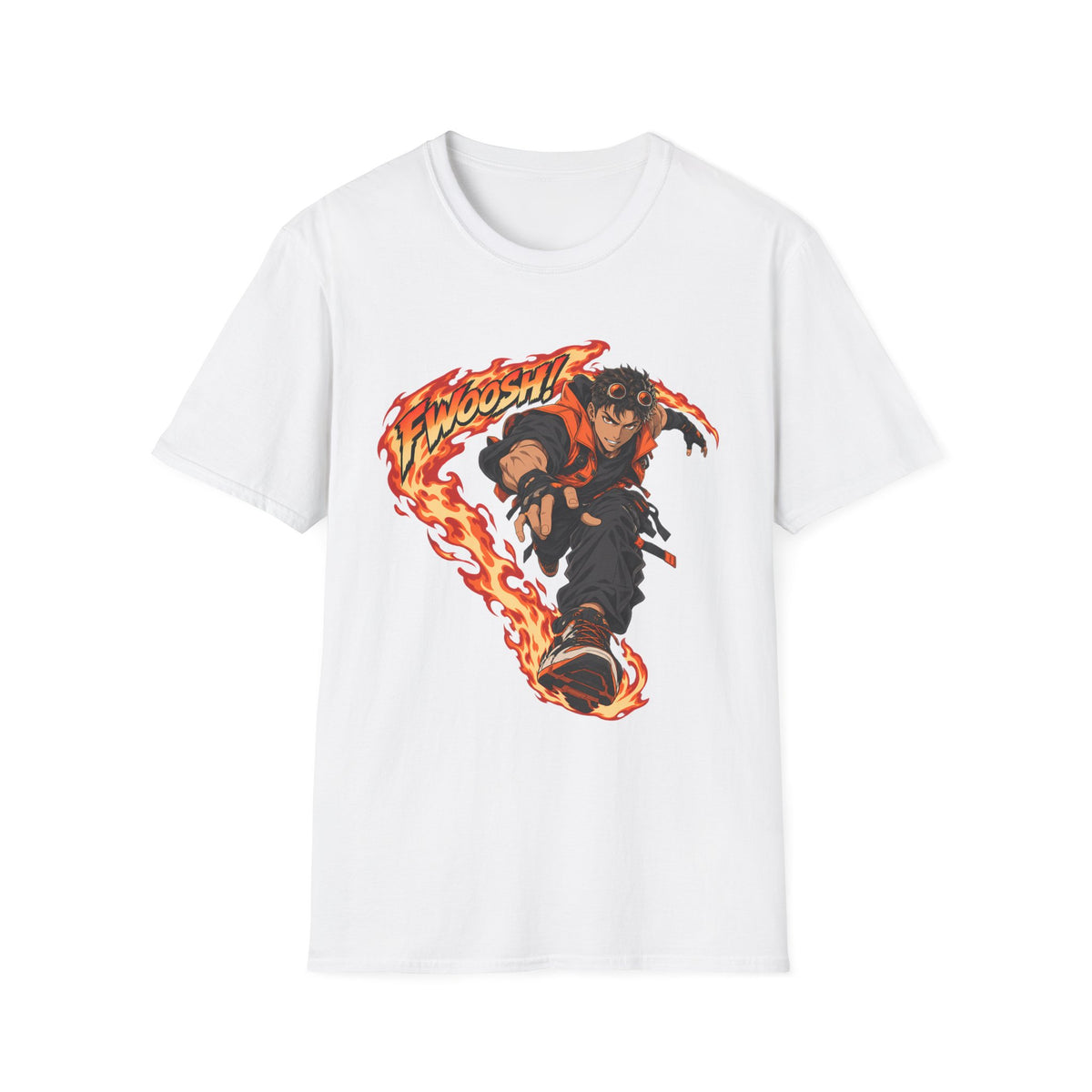 FWOOSH! | Fire Ninja | Japanese Anime Ninja Graphic Shirt