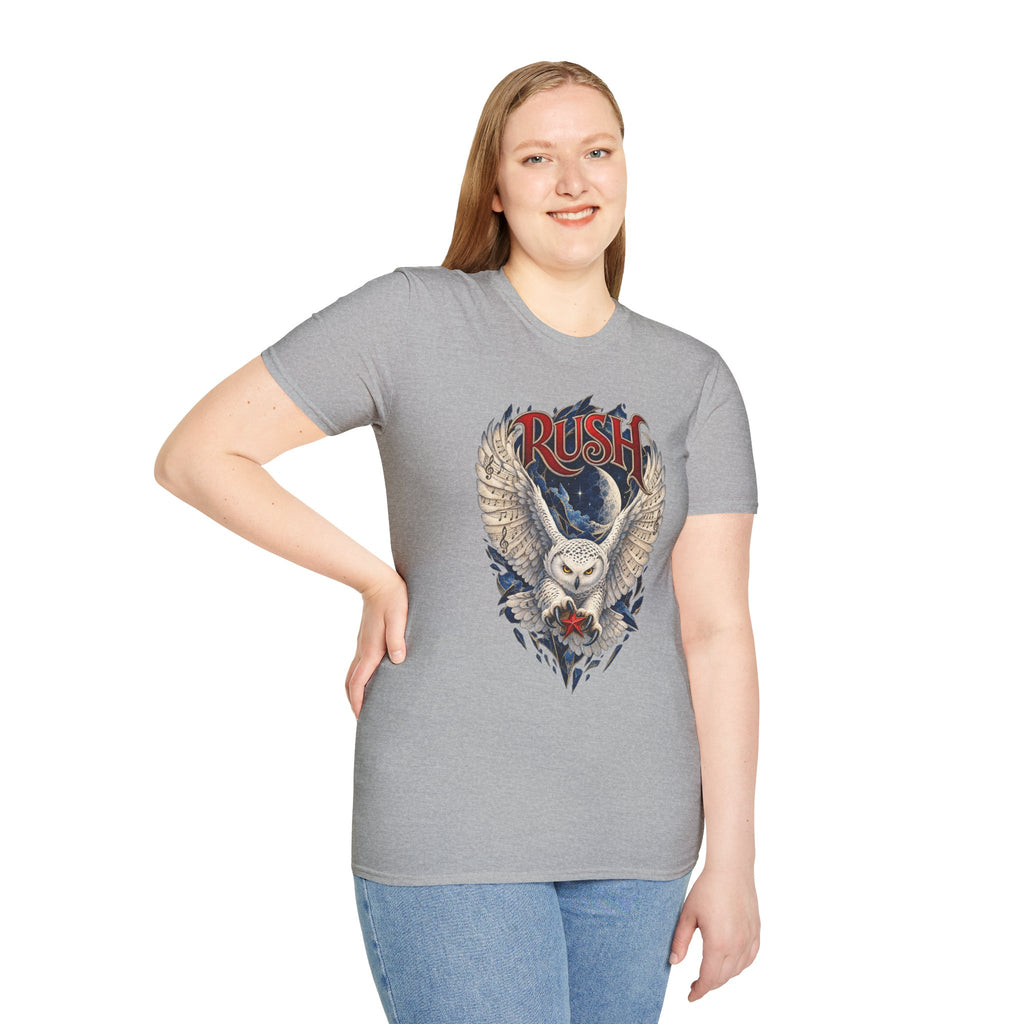 Rush | Fly by Night | Prog Rock | Owl Band Graphic T-Shirt
