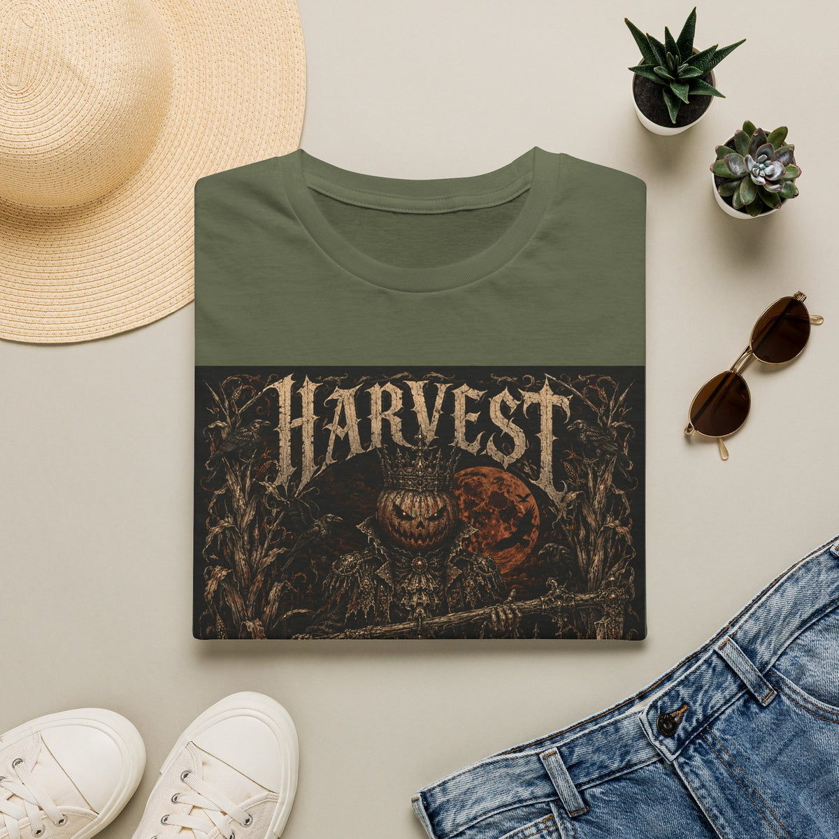 Harvest of Souls T‑Shirt — Dark Halloween Gothic Graphic Tee