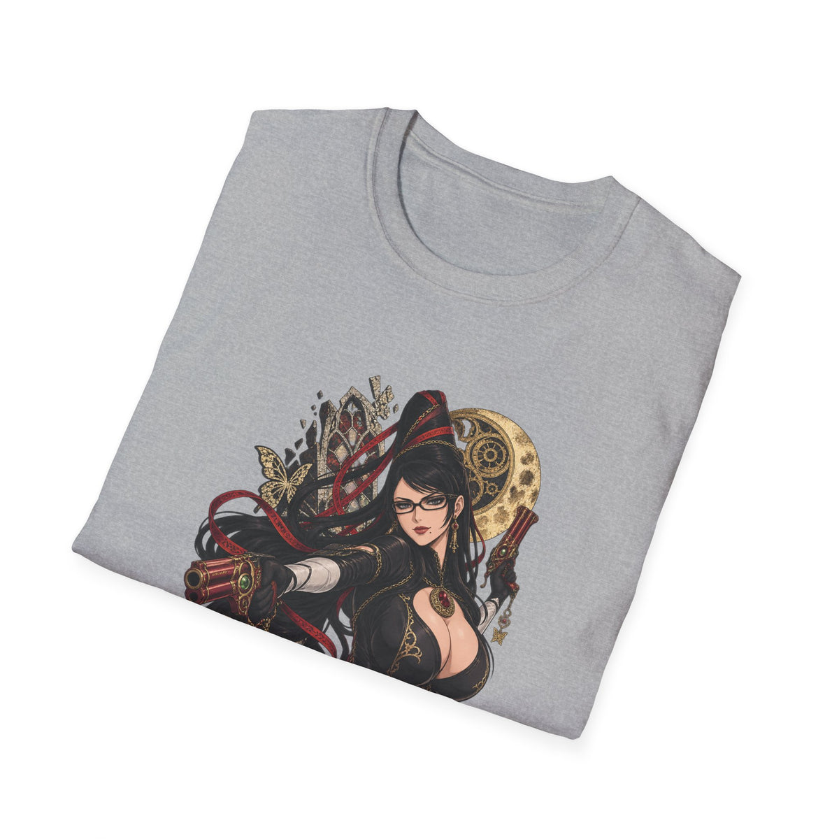 Bayonetta | Sexy Gothic Gaming Anime Pin Up Girl | Gothic Sorceress T-Shirt