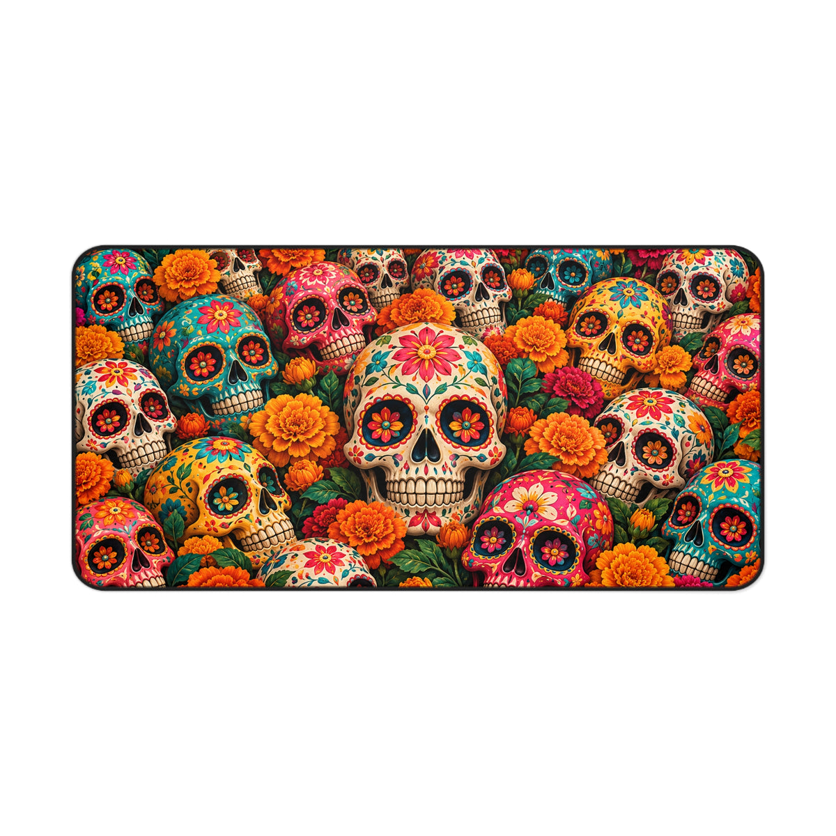 Floral Sugar Skulls | Colourful Folk Art Skull Garden
