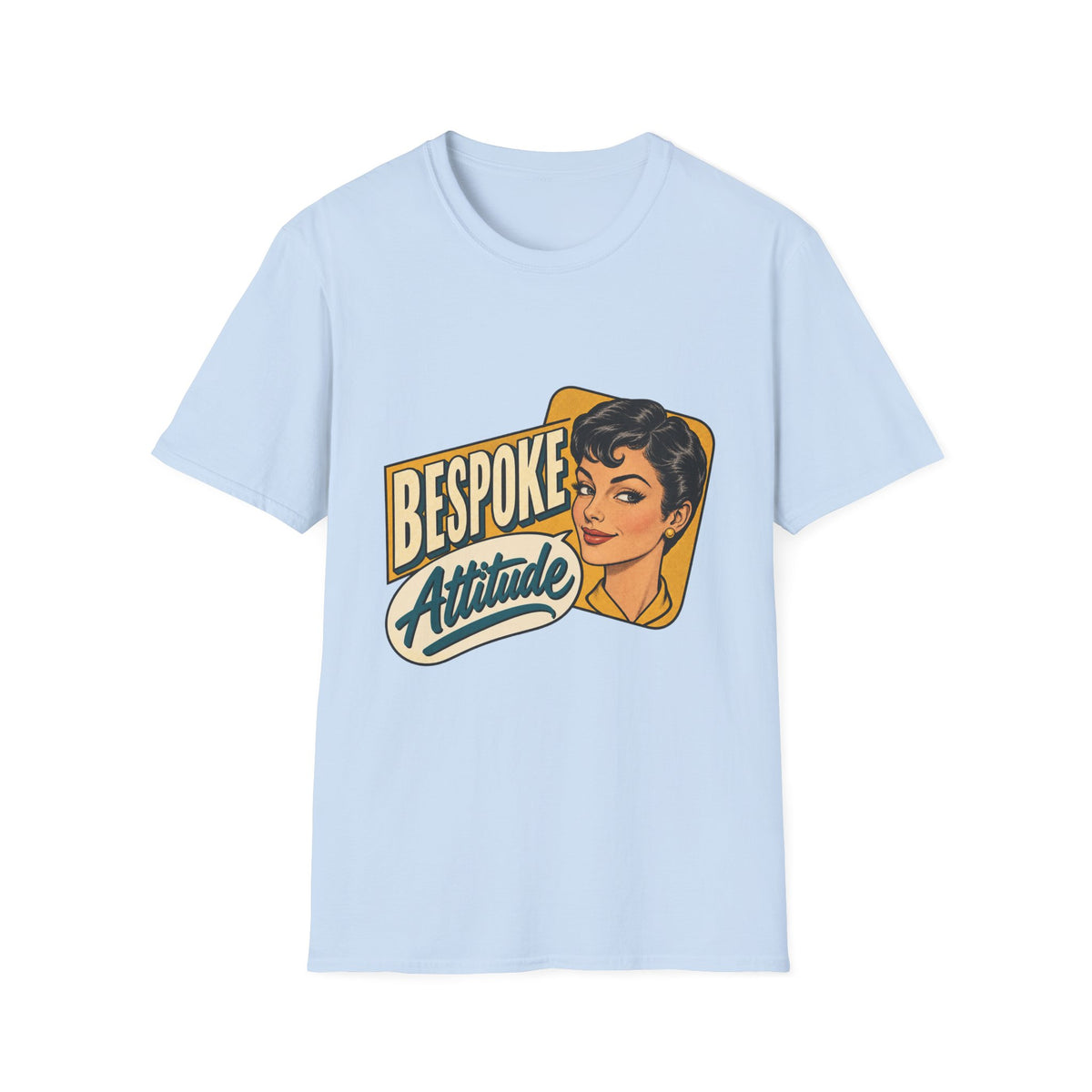 Bespoke Attitude Retro Style Graphic | Vintage 1950s Pinup Tee
