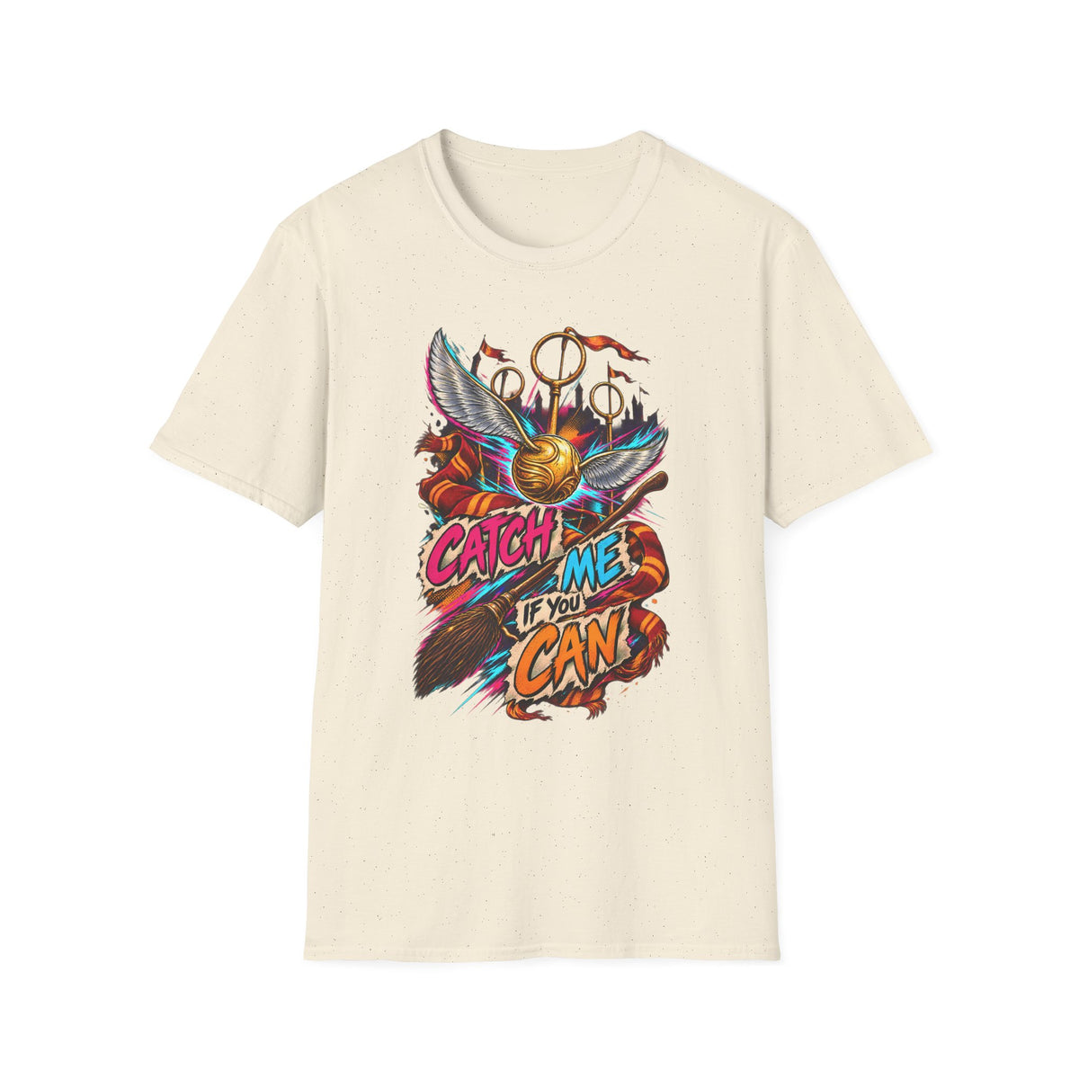 Catch Me If You Can | Golden Snitch Quidditch | Harry Potter T-Shirt