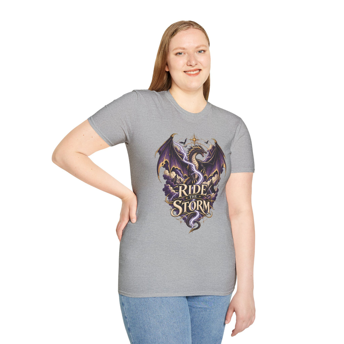 Ride the Storm | Fourth Wing Book Inspired Dragon T Shirt