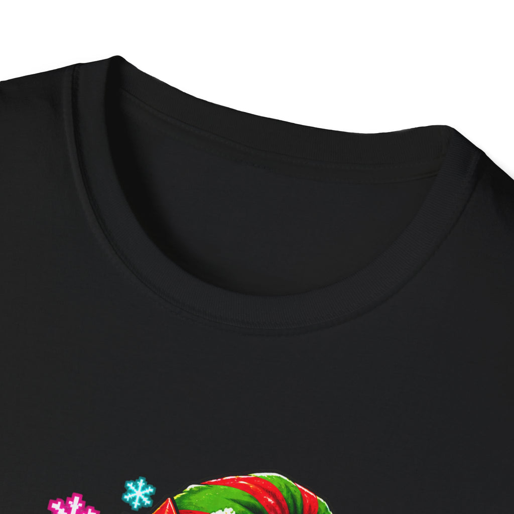 Festive Mode Buffering Funny Robot Christmas Gamer T-Shirt Design