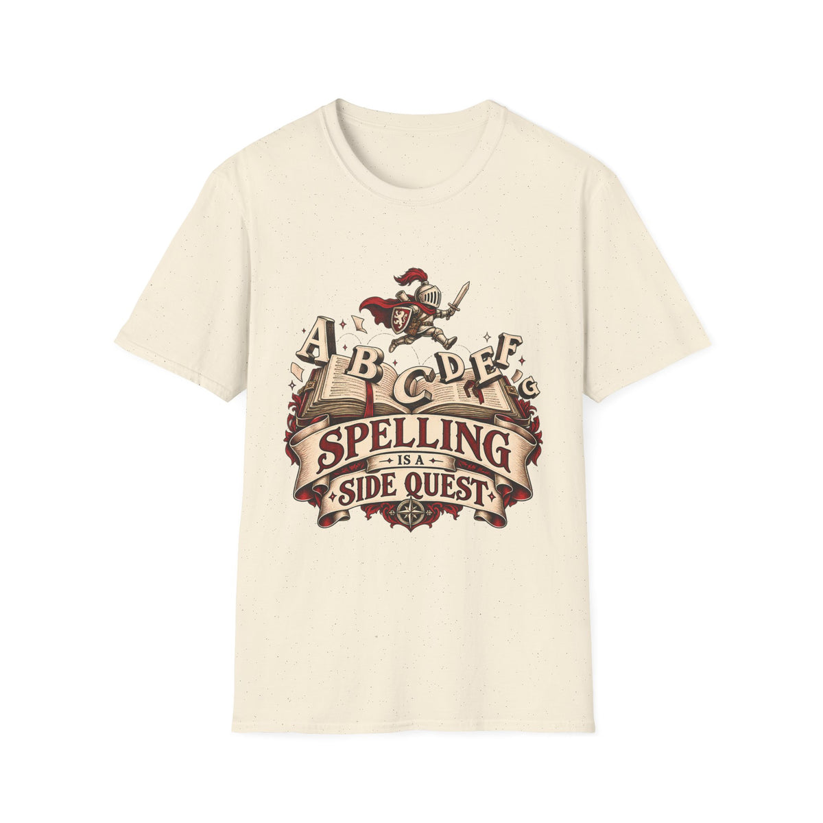 Spelling Is a Side Quest | Funny Spelling & Knight T Shirt
