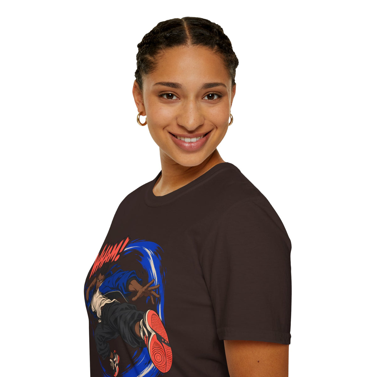 WHAM! | Anime Cartoon Ninja Kick Graphic T Shirt
