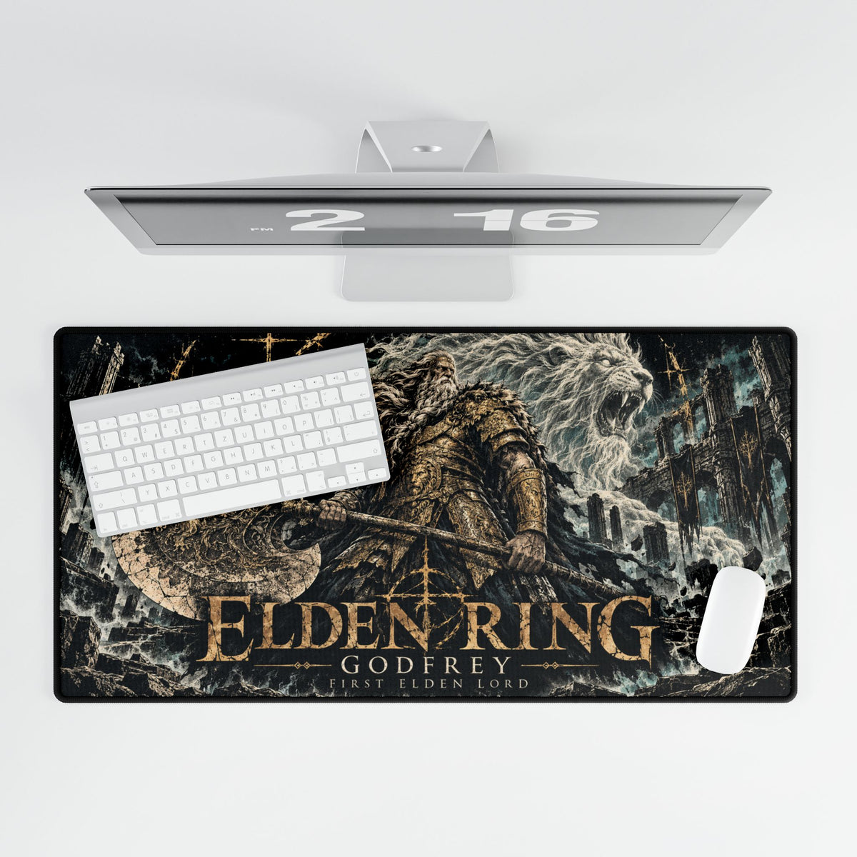 Elden Ring Godfrey Gaming Desk Mat | Large PC Mouse Pad
