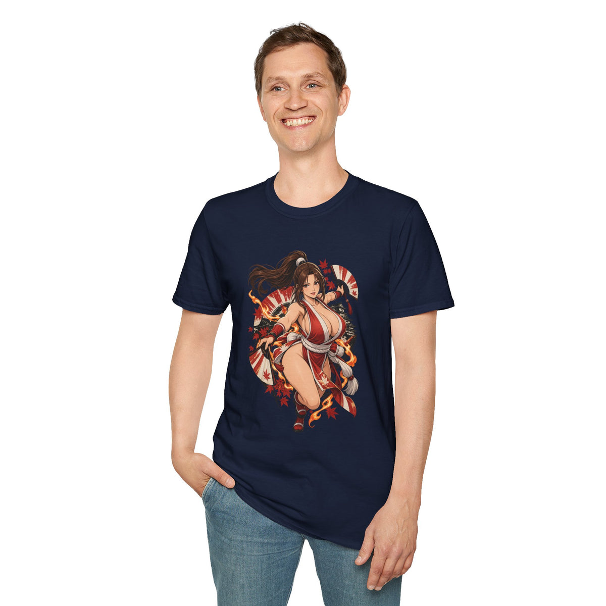 Mai Shiranui | Fatal Fury | Anime Style Pin up Girl Warrior T-Shirt
