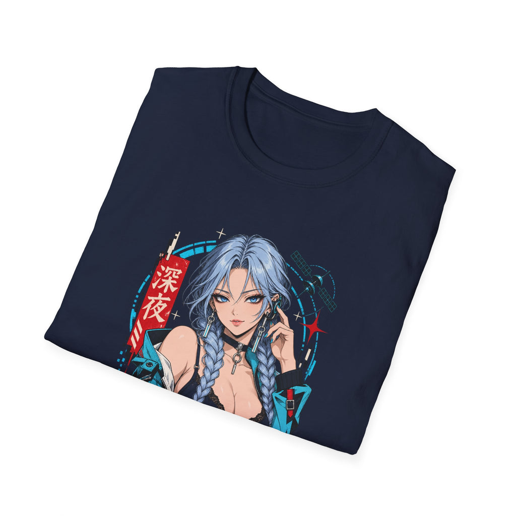 Ice | Sexy Anime Cyber Pin Up Girl Graphic T-Shirt