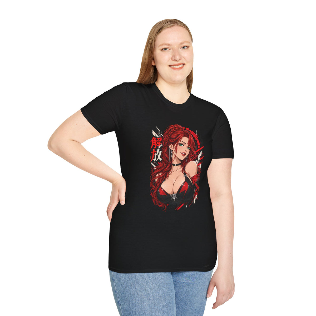 Red Widow | Sexy Anime Pin Up Girl | Waifu T-Shirt
