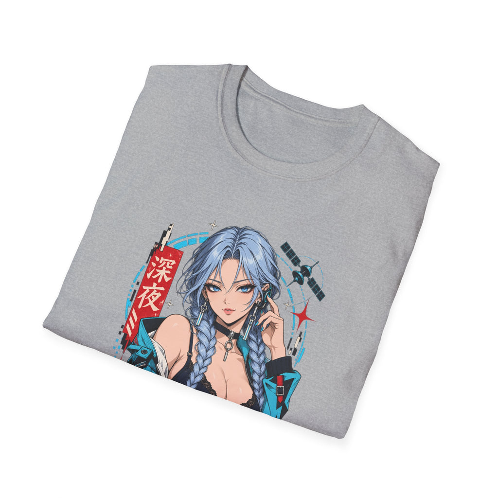 Ice | Sexy Anime Cyber Pin Up Girl Graphic T-Shirt
