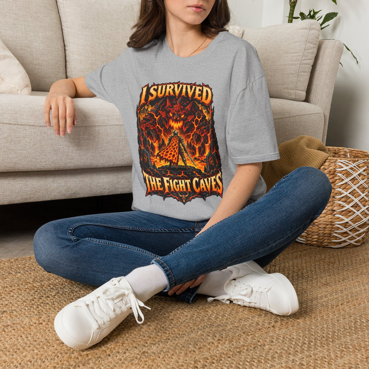 I Survived The Fight Caves Runescape / OSRS Inspired T-Shirt
