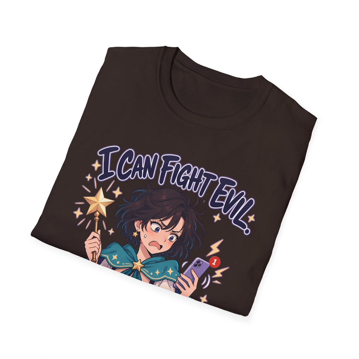 Working Witch | I Can Fight Evil, Please Just Email | Cute Anime T Shirt