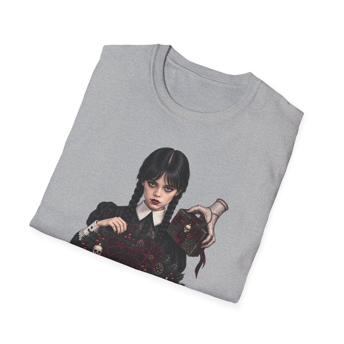Wednesday Addams | Gothic Chrismtas Portrait T-Shirt