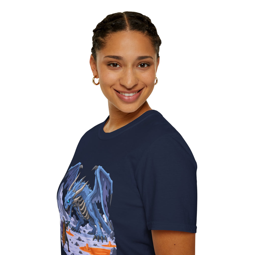 Vorkath Blue Ice Dragon T-Shirt - Fantasy Dragon Graphic Tee