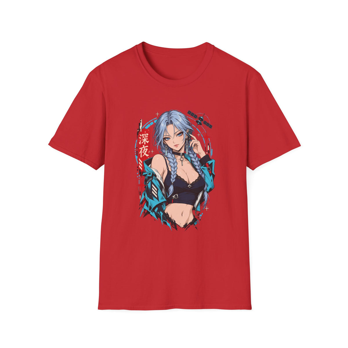 Ice | Sexy Anime Cyber Pin Up Girl Graphic T-Shirt