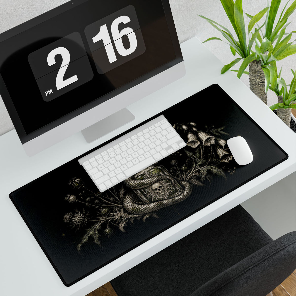 Mouse Mat | Poison Bottle & Serpent | Gothic Apothecary Art Desk Pad