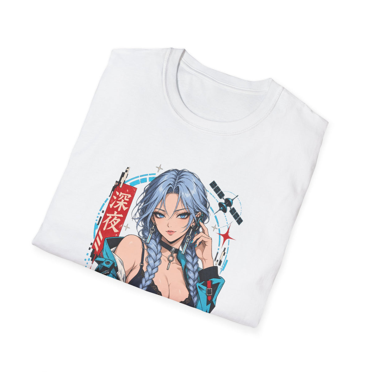 Ice | Sexy Anime Cyber Pin Up Girl Graphic T-Shirt