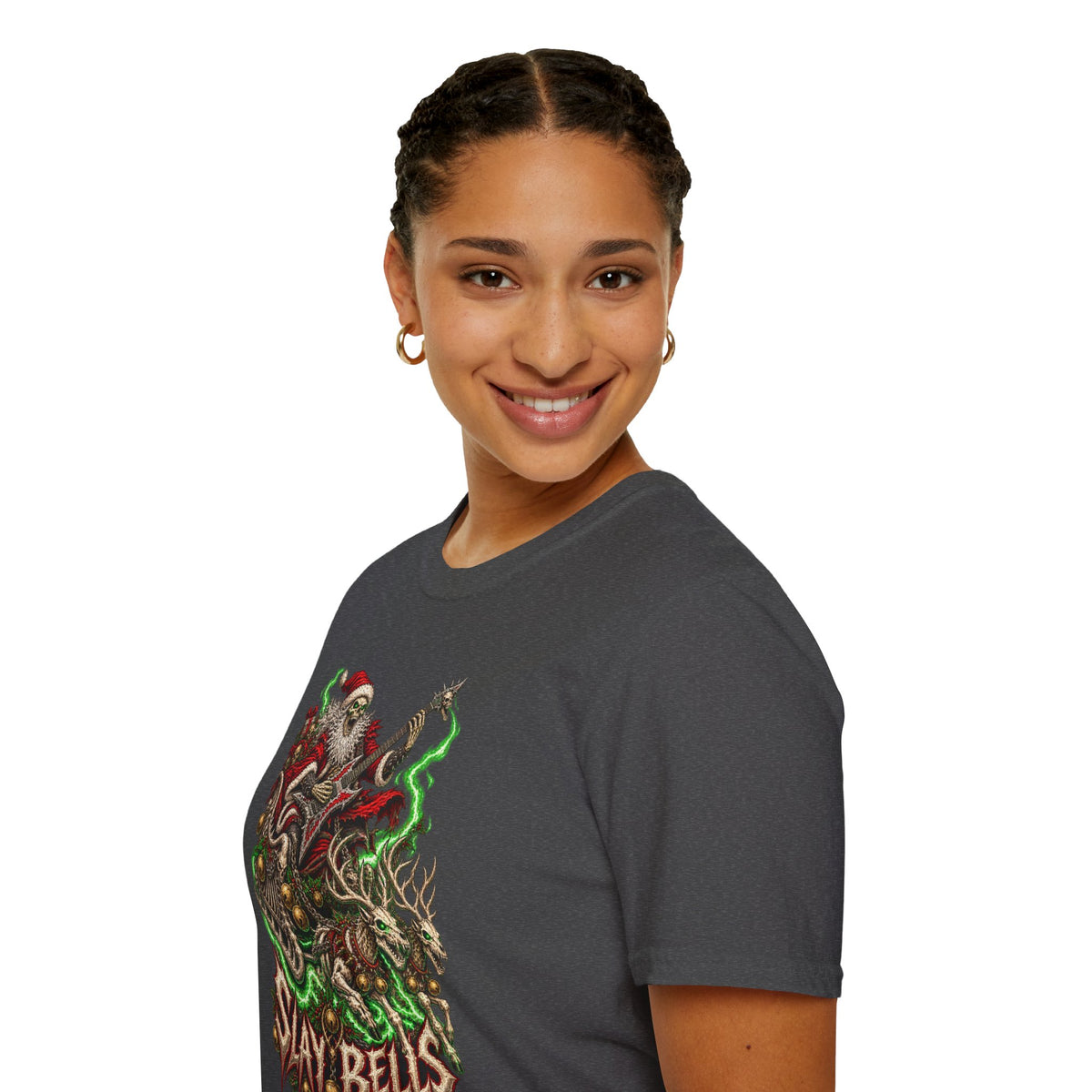 Slay Bells | Santa Clauses Horror Christmas T-Shirt