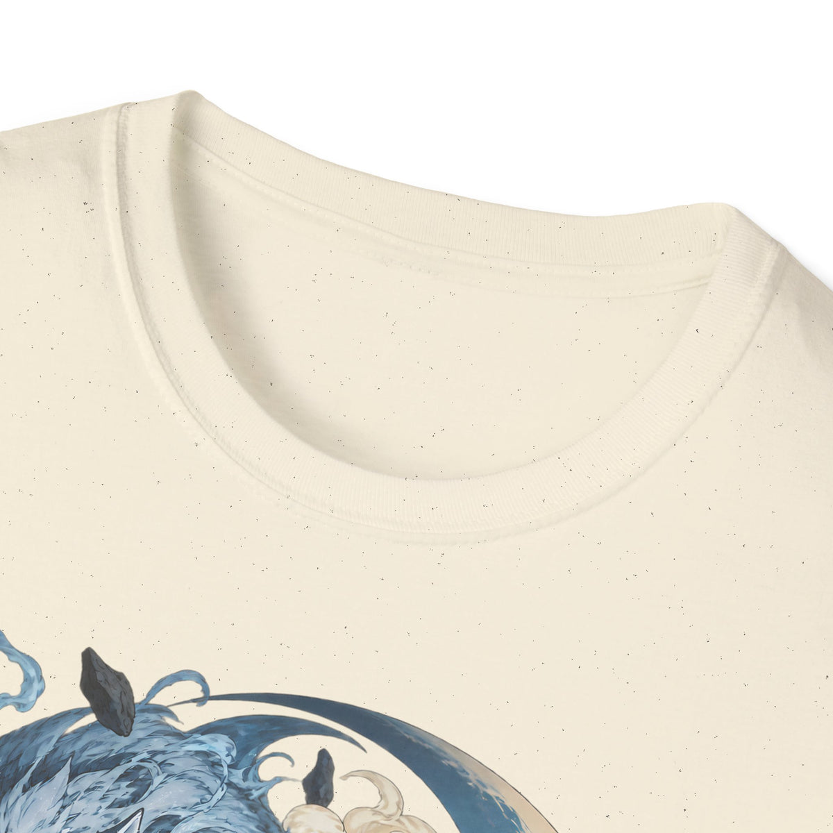 Wolf Spirit T-Shirt | Japanese Samurai | Yin Yang Blue & White Wolves Graphic Tee