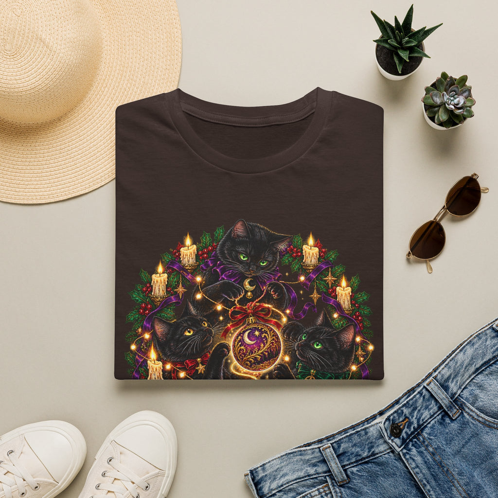 Festive Mischief | Cat Lover Christmas Holiday T-Shirt