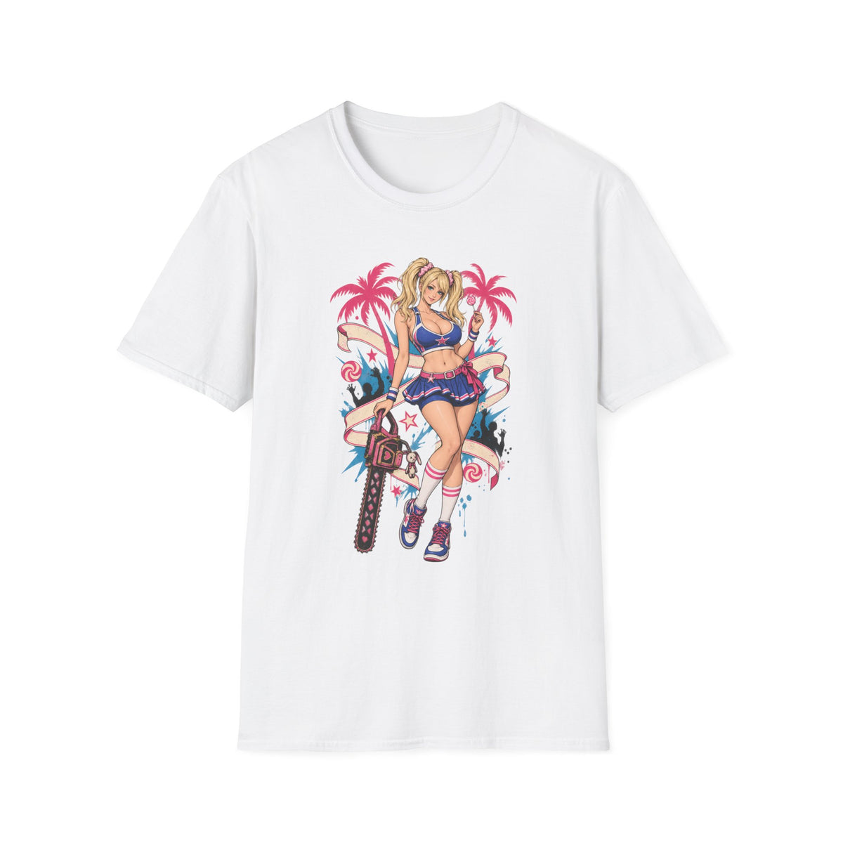 Juliet Starling | Lollipop Chainsaw | Retro Pin Up Girl | Beach Babe T-Shirt