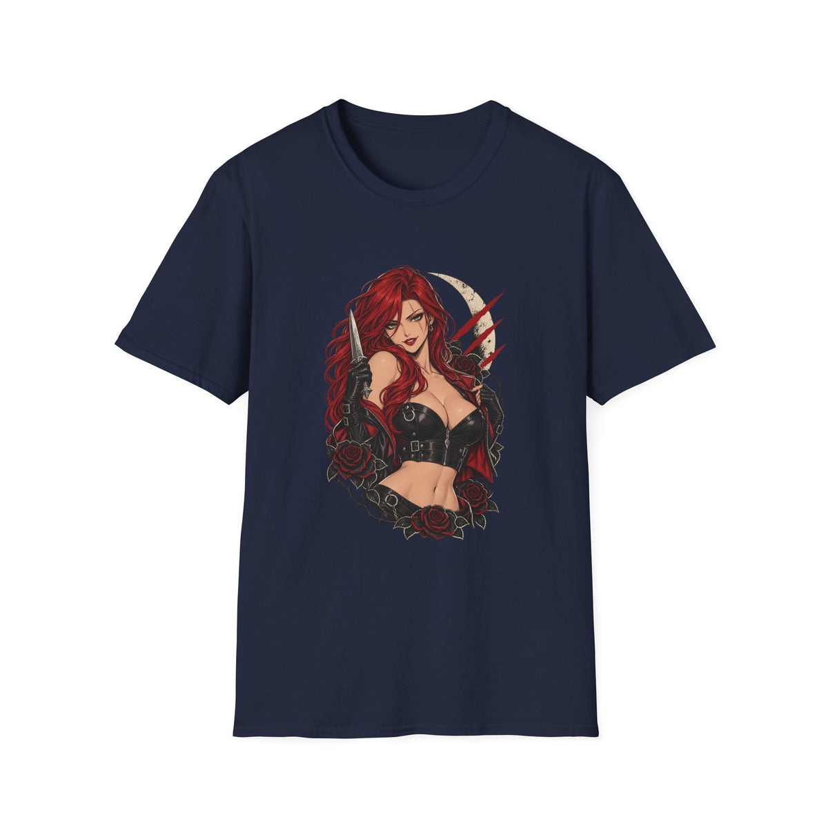 Katarina | League of Legends | Gothic Redhead Pin Up Assasin T-Shirt