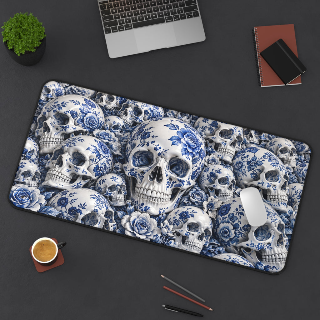 Blue and White Porcelain Skulls | Decorative Ceramic Art
