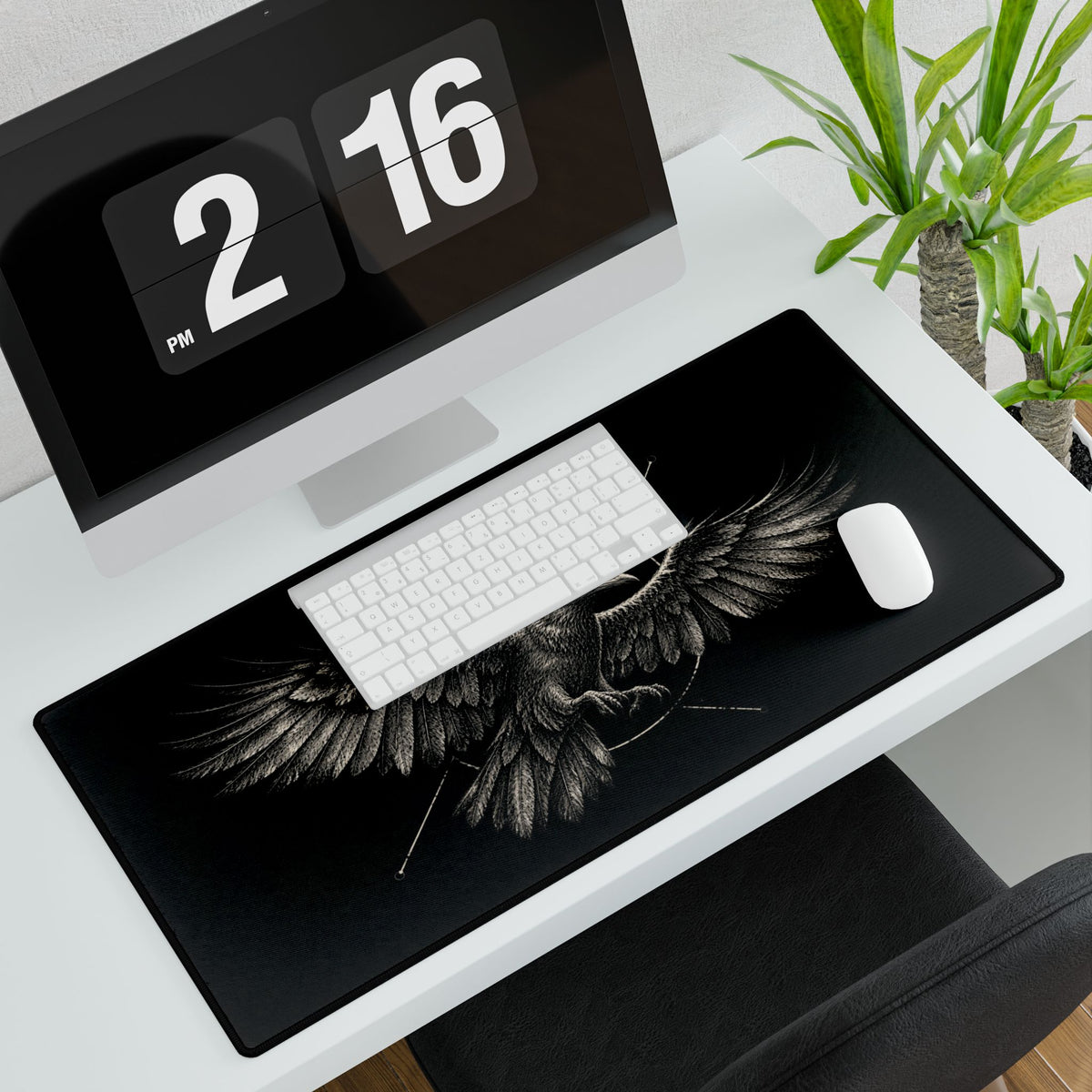 Raven in Flight | Mouse mat for Desk