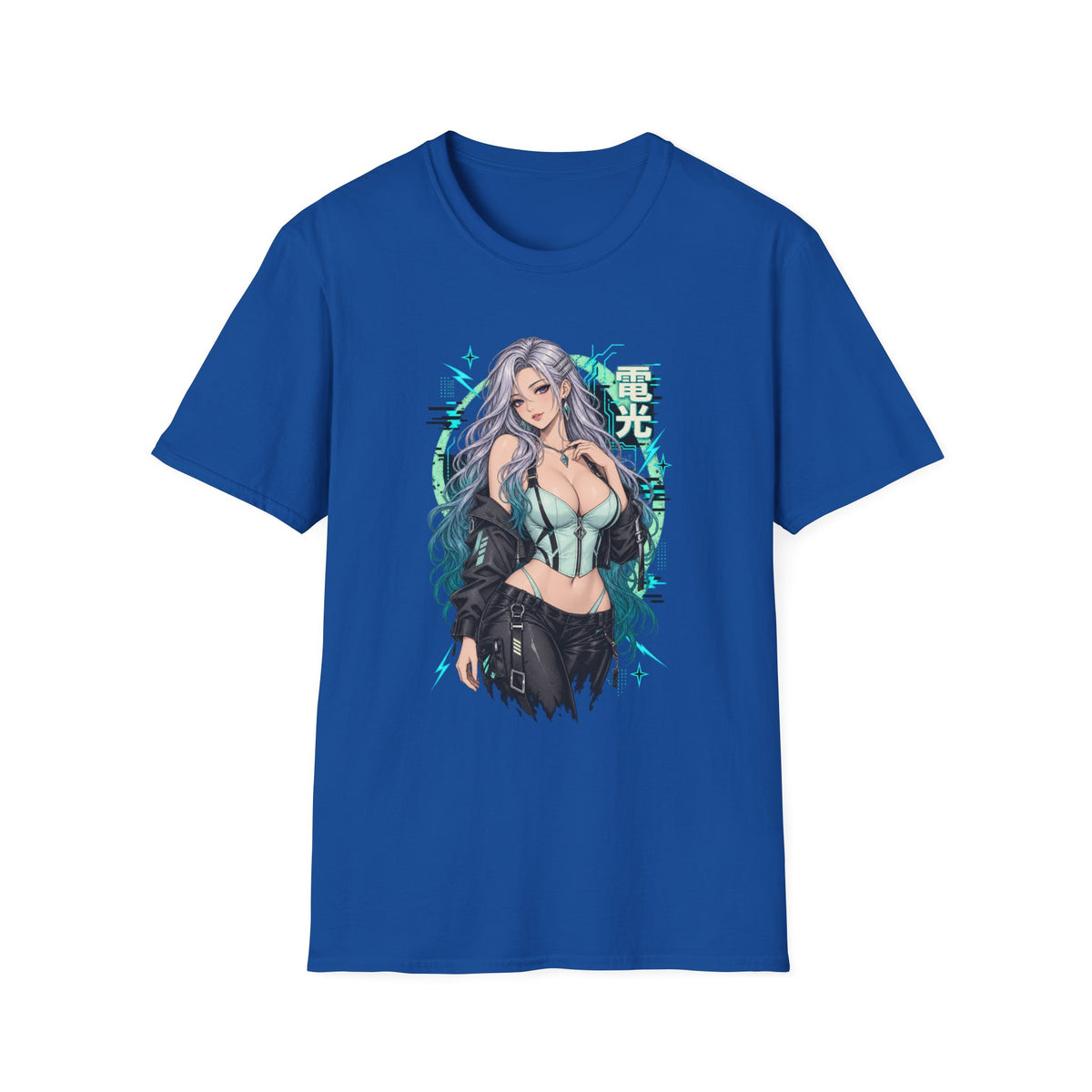 Opal | Sexy Anime Vaporwave Pin Up Girl | Waifu T-Shirt