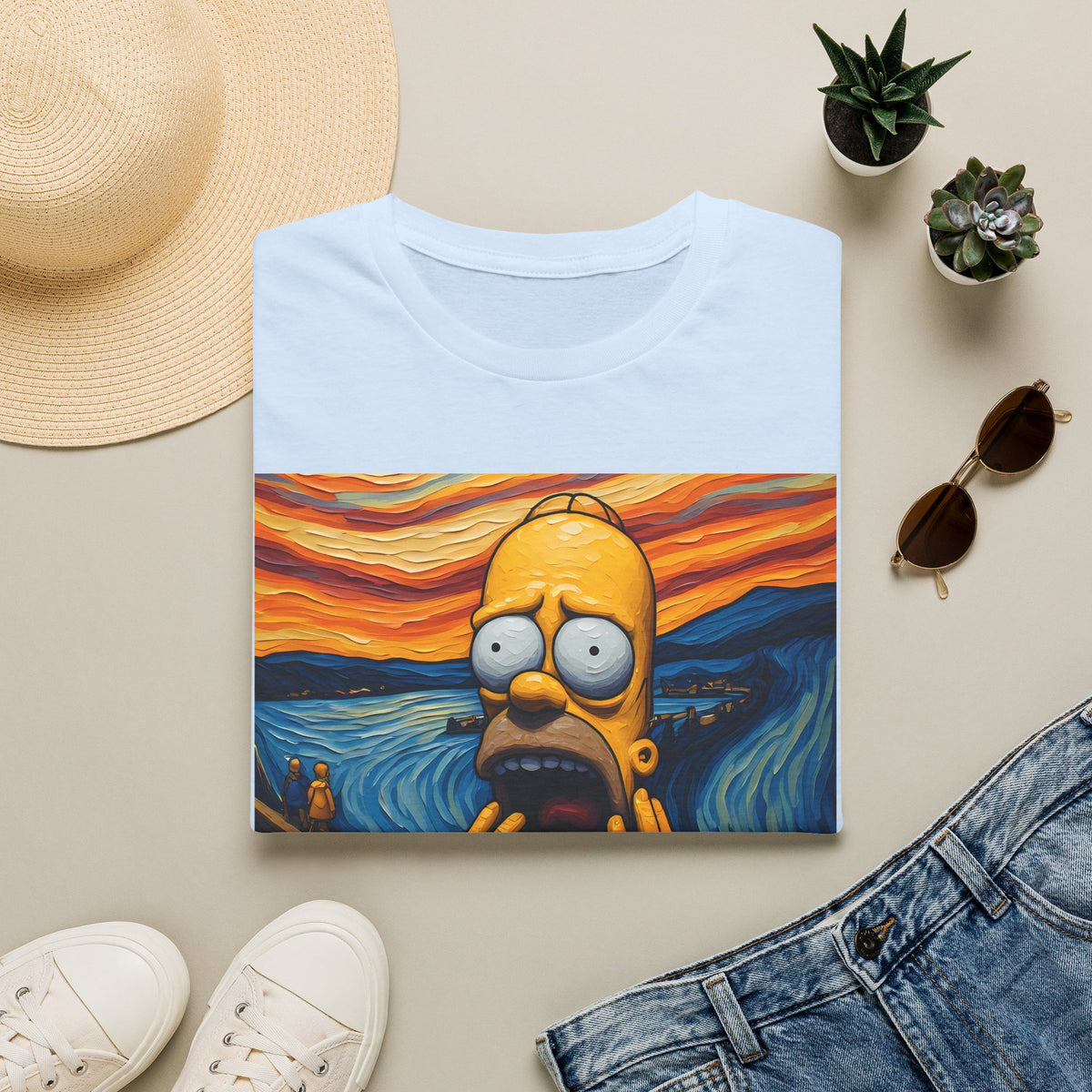 Homer Scream T-Shirt — Parody Pop Art Graphic Tee