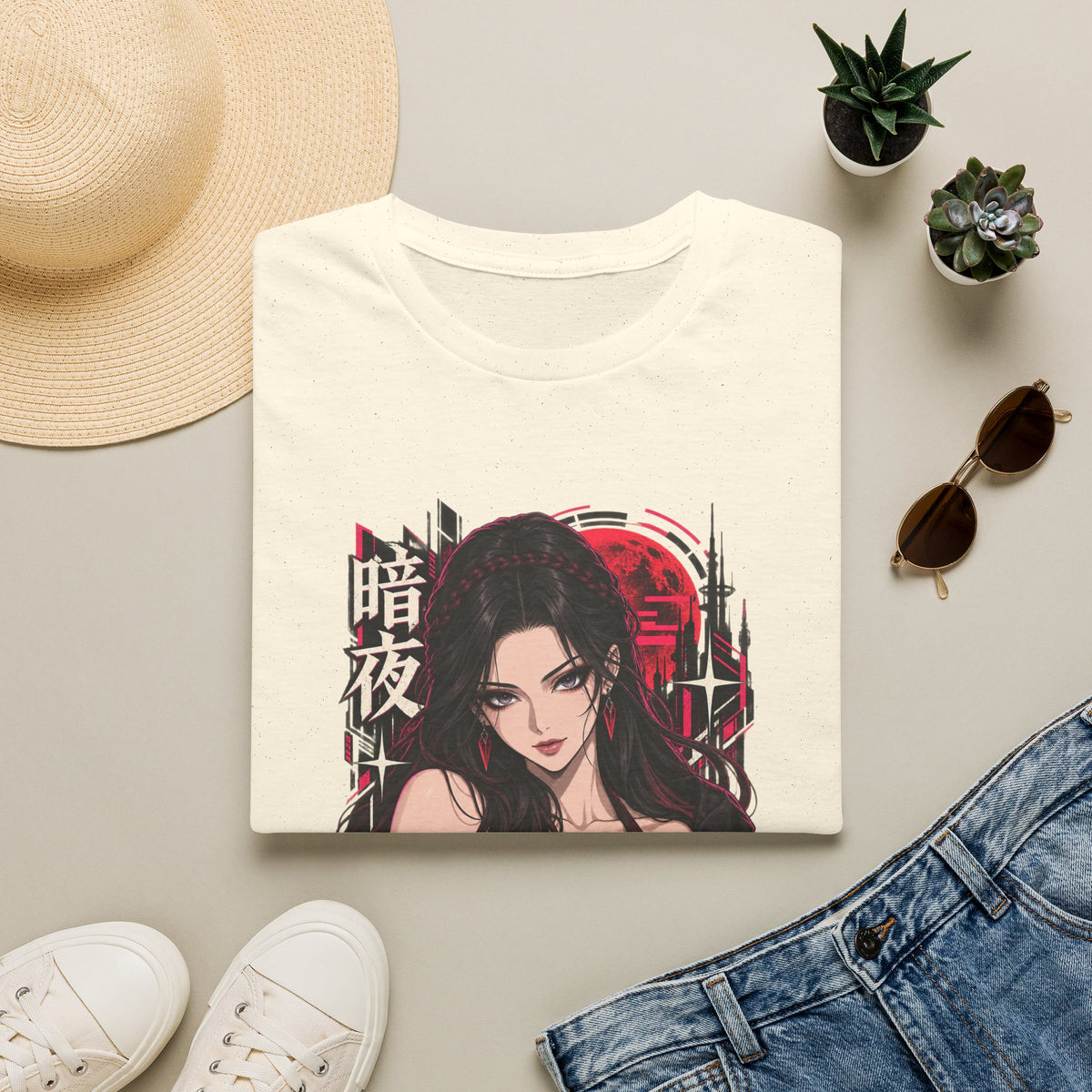Noir | Sexy Anime Vampire Pin Up Girl | Waifu T-Shirt