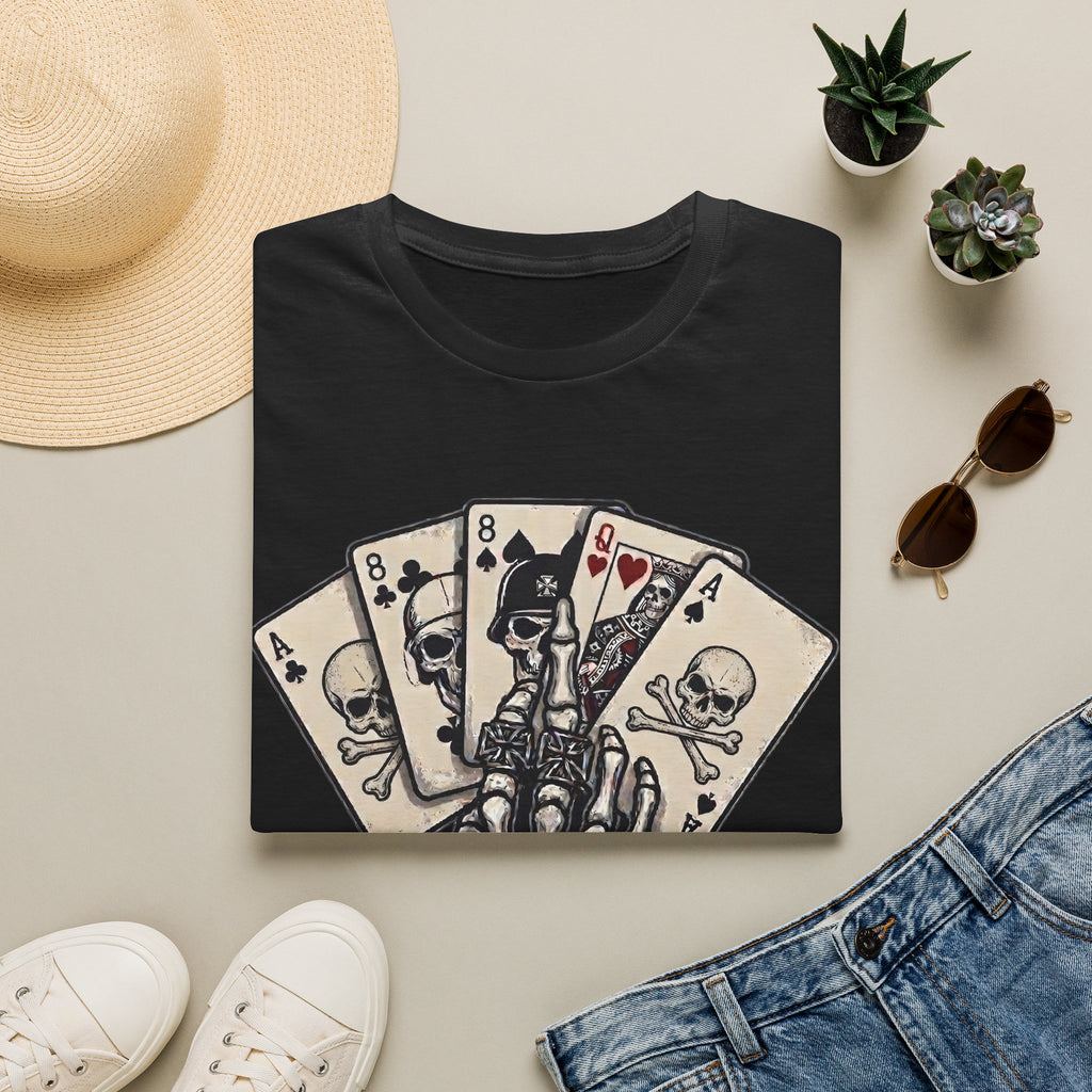 Dead Mans Hand Motorhead Inspired Poker / Gambler T Shirt