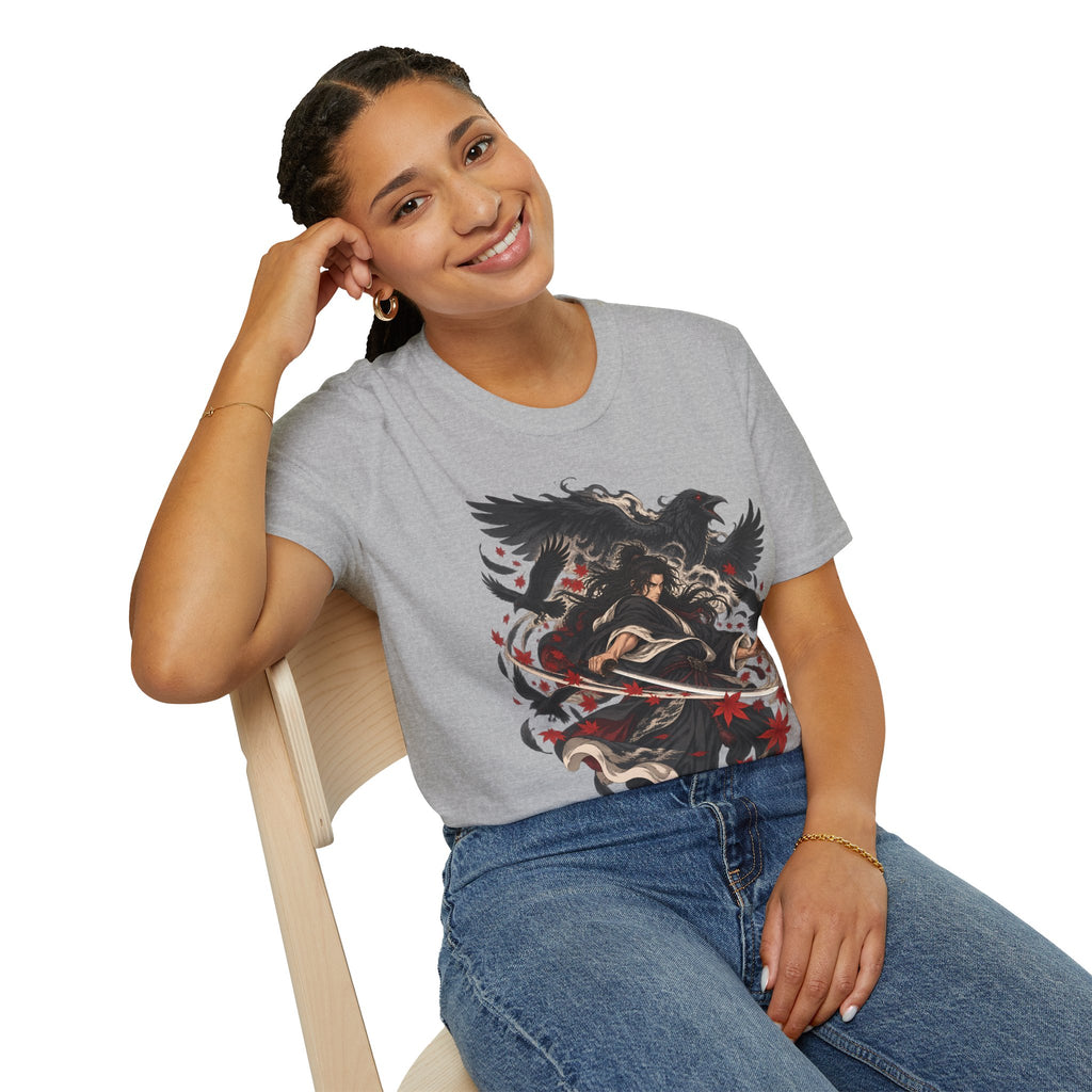 Raven Master | Japanese Samurai | Dark Fantasy T-Shirt