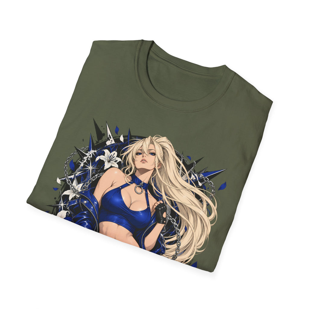 Electric Girl | Japanese Anime | Blonde Bombshell Pin Up Graphic Shirt