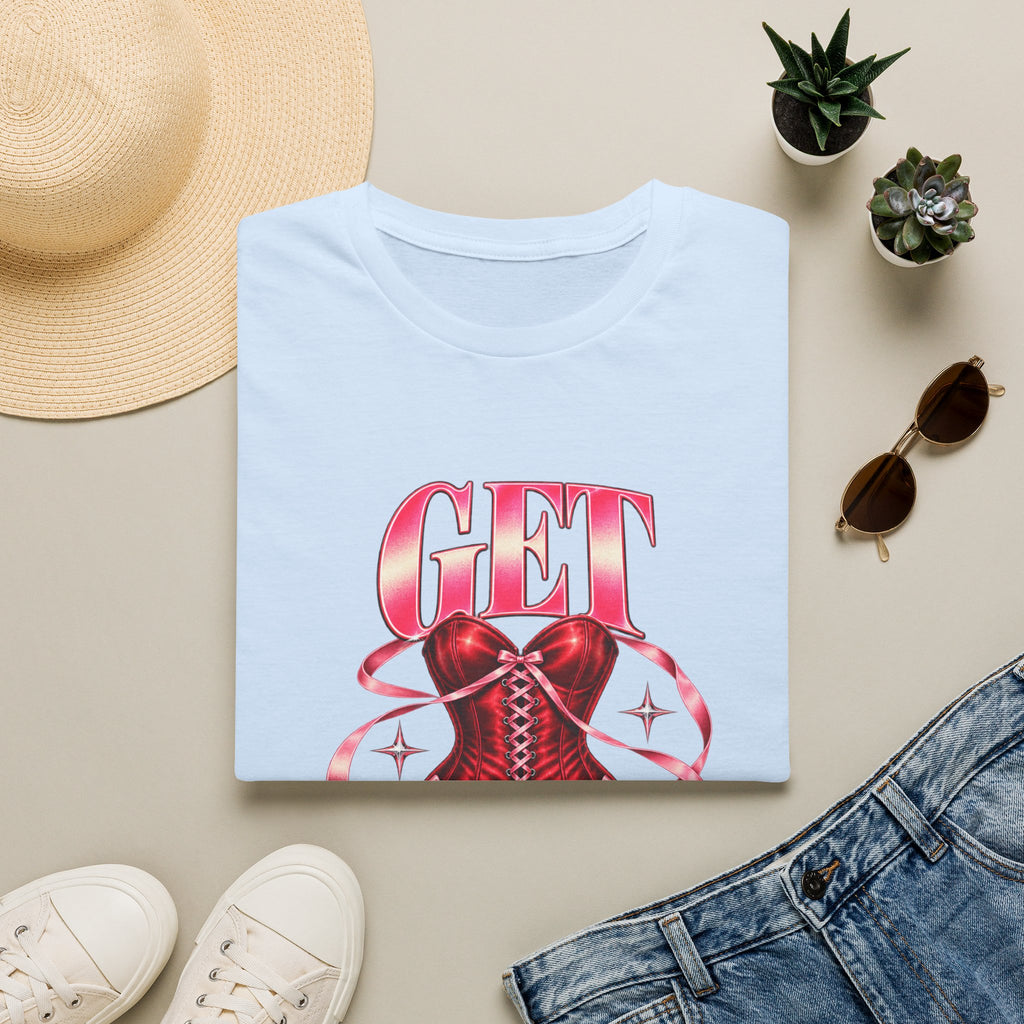 Get Sexy | Sugababes | Corset Retro Pink Y2K Vibe Graphic T Shirt