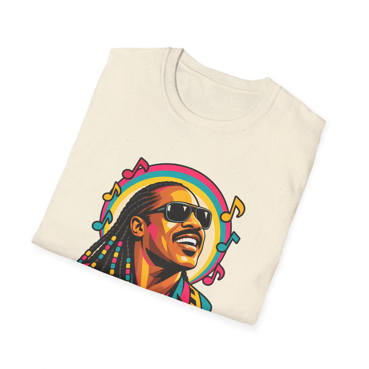 Stevie Wonder Life in Colour Music Legend Portrait T-Shirt